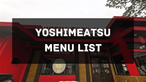 yoshimeatsu mabiga|Menu of Yoshimeatsu, Teachers Village, Quezon City .